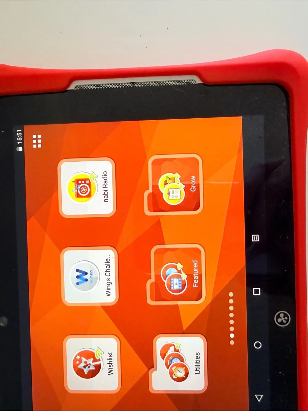 Nabi Kids Android Tablet Red Protective Case Charger Included Tested Working